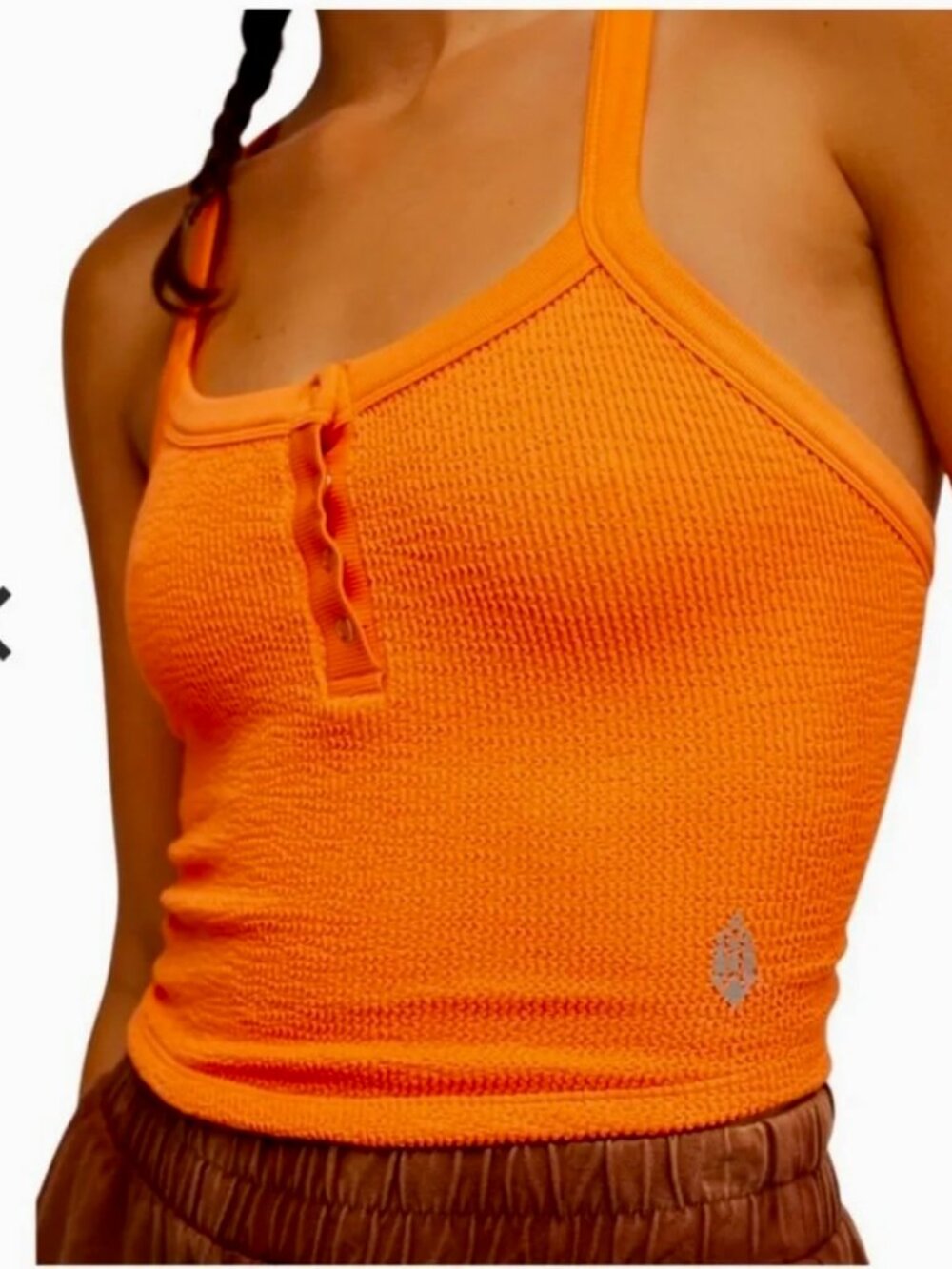 Free People Movement All Clear Scrunched Henley Tank (M/L)